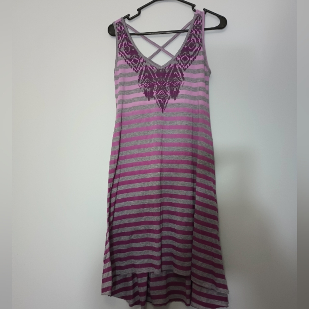 Prana Henna Striped Hi-Lo Dress XS